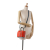 Chanel AB Chanel Red with Multi Lambskin Leather Leather CC Quilted Lambskin Cuba Drawstring Bucket Italy