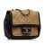 Chanel AB Chanel Brown Calf Leather Mini Square skin Graphic Flap Crossbody Bag Italy