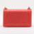 Chanel Boy Large Quilted Lambskin Leather 2-Ways Flap Bag Coral Red