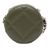 Chanel B Chanel Green Olive Green Lambskin Leather Leather Lambskin 19 Round Clutch with Chain Italy