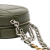 Chanel B Chanel Green Olive Green Lambskin Leather Leather Lambskin 19 Round Clutch with Chain Italy