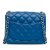 Chanel AB Chanel Blue Lambskin Leather Leather Mini Square Classic Lambskin Single Flap France