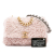 Chanel AB Chanel Pink Light Pink Fur Natural Material Large Shearling 19 Flap Italy