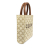 Celine AB Celine White Ivory with Brown Coated Canvas Fabric Mini Triomphe Vertical Cabas Italy