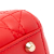 Christian Dior AB Dior Red Lambskin Leather Leather Mini Lambskin Cannage Lady Dior Italy