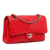 Chanel AB Chanel Red Caviar Leather Leather Medium Classic Chevron Caviar Double Flap France