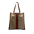 Gucci AB Gucci Brown Coated Canvas Fabric GG Supreme Ophidia Tote Italy