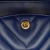 Chanel AB Chanel Blue Lambskin Leather Leather Medium Classic Chevron Lambskin Double Flap France