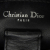 Christian Dior B Dior Black Tweed Fabric Small Metallic Lady Dior Italy