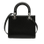 Christian Dior AB Dior Black Calf Leather Medium skin Pockets Lady Dior Italy