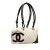 Chanel B Chanel White Lambskin Leather Leather Cambon Ligne Shoulder Bag France