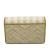 Gucci AB Gucci Brown Beige Raffia Natural Material Jumbo GG Marmont Wallet on Chain Italy