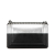 Chanel AB Chanel Silver with Black Goatskin Leather Medium Bicolor and Calfskin Boy Flap Italy