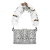 Louis Vuitton AB Louis Vuitton White Coated Canvas Fabric Leopard Print and Fringe Strap Petite Malle Italy