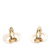 Christian Dior AB Dior Gold Gold Plated Metal Gold-Tone Clip-On Earrings Italy