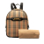 Burberry AB Burberry Brown Beige Coated Canvas Fabric Haymarket Check Knight Link 1983 Backpack Italy