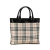 Burberry B Burberry Brown Beige Canvas Fabric House Check Tote United Kingdom