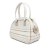 Christian Dior AB Dior White Calf Leather Medium Perforated skin Vibe Classic Bowling Bag Italy