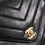 Chanel B Chanel Black Lambskin Leather Leather CC Chevron Lambskin Flap France
