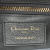 Christian Dior AB Dior Gray Dark Gray Calf Leather Medium Saddle Italy