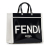 Fendi AB Fendi Black Patent Leather Leather Medium Sunshine Shopper Tote Italy