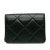 Chanel AB Chanel Black Calf Leather Quilted skin Strass Clutch With Chain Flap Italy