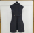 Chanel Sleeveless Gray Gold Vest Overcoat Dress Coat