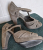 Comptoir Des Cotonniers Grey-taupe leather-suede sandals 40