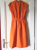 Escada Robe orange vif en lin et soie 