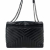 Saint Laurent Loulou Large Chevron Quilted Leather 2-Ways Envelope Bag Black