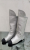 Chanel Silver Mid Calf Boots