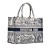 Christian Dior AB Dior Blue Canvas Fabric Medium Dioriviera Toile De Jouy Book Tote Italy