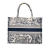 Christian Dior AB Dior Blue Canvas Fabric Medium Dioriviera Toile De Jouy Book Tote Italy