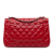 Chanel B Chanel Red Lambskin Leather Leather Jumbo Classic Lambskin Double Flap Italy