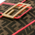 Fendi AB Fendi Brown with Pink Canvas Fabric Large Zucca Fluo Trim Baguette Satchel Italy