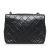 Chanel B Chanel Black Lambskin Leather Leather Mini Square Quilted Lambskin Single Flap France