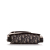 Christian Dior AB Dior Gray with Black Canvas Fabric Elite Oblique Strap Wallet Crossbody Bag Italy
