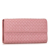 Bottega Veneta AB Bottega Veneta Pink Calf Leather Nappa Intrecciato Continental Flap Wallet Italy