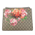 Gucci B Gucci Brown Beige Coated Canvas Fabric Medium GG Supreme Blooms Dionysus Shoulder Bag Italy