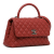 Chanel B Chanel Red Caviar Leather Leather Small Caviar Coco Top Handle Bag Italy