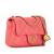 Chanel B Chanel Pink Lambskin Leather Leather Mini Square Classic Lambskin Pearl Crush Flap Italy