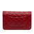 Chanel B Chanel Red Lambskin Leather Leather Classic Lambskin Wallet on Chain Italy