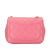 Chanel AB Chanel Pink Lambskin Leather Leather Mini Square Lambskin Pearl Samba Flap Italy