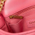 Chanel AB Chanel Pink Lambskin Leather Leather Mini Square Lambskin Pearl Samba Flap Italy