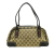 Gucci B Gucci Brown Beige Canvas Fabric GG Princy Shoulder Bag Italy