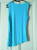 Escada Fluide top drapé turquoise 36