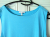 Escada Fluide top drapé turquoise 36