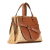 Loewe B LOEWE Brown Beige Raffia Natural Material Small and Leather Gate Top Handle Bag Spain