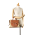 Loewe B LOEWE Brown Beige Raffia Natural Material Small and Leather Gate Top Handle Bag Spain