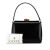 Gucci B Gucci Black Calf Leather Bamboo Handbag Italy